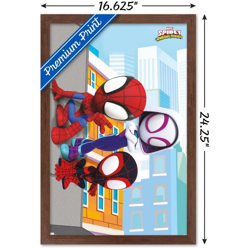 Trends International Marvel Spidey and His Amazing Friends - Wall Framed Wall Poster Prints, 3 of 7