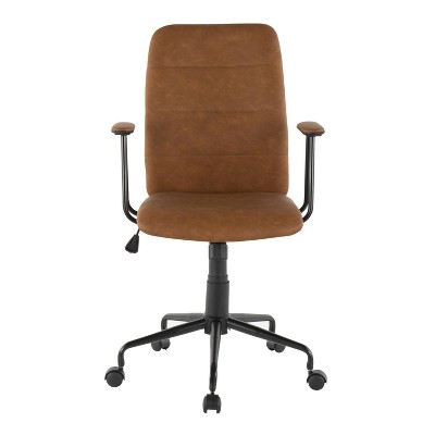 Frederick Brown Faux Leather Swivel Office Chair