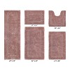 Lux Premium 100% Cotton Tufted Solid Reversible 5 PC Bath Rug Set – Ultra-Soft, Water-Absorbent, Durable, Machine Washable Bathroom Rug - 2 of 4