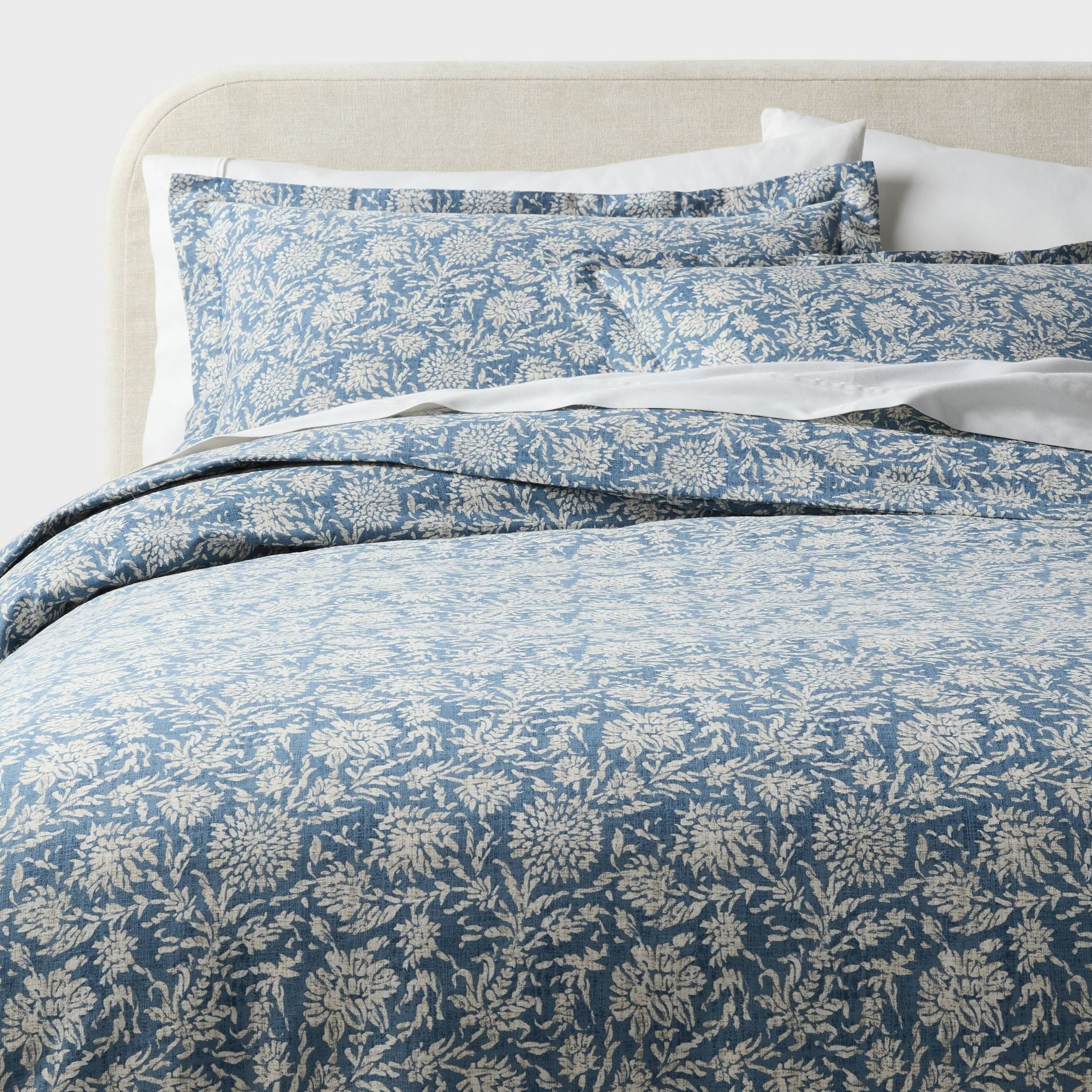Casual Textured Cotton Printed Duvet Cover and Sham Set - Threshold™