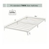 coucheta Metal Bed Frame, Platform Base with Wrought Rod Design,No Box Spring Required,Sturdy Foundation with Under-Bed Storage Space, Easy Assembly - 2 of 4