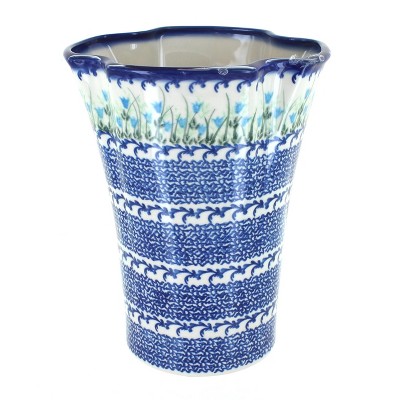 Blue Rose Polish Pottery Garden Butterfly Vase : Target