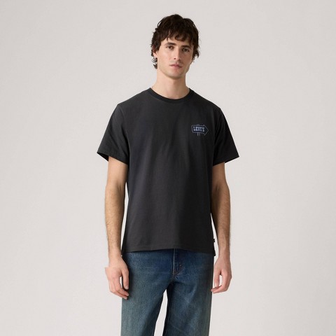 Мужские футболки Levi's Men's Levi's® Relaxed Fit Short Sleeve Gold Rush T-Shirt - Black/Blue XL
