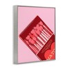 Stupell Industries Pink Heart Shaped Matches Black Framed Giclee Art - 3 of 4
