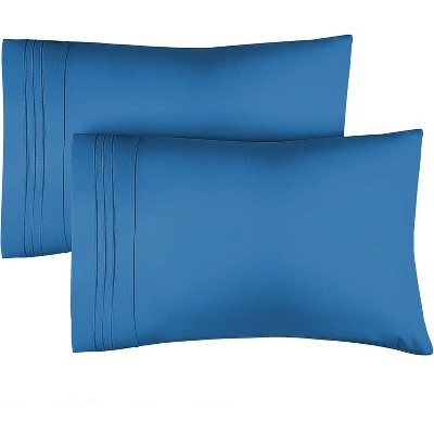Ultra Soft Solid Pillowcases Set of 2 - Breathable & Comfortable Pillow Covers - CGK Linens
