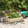 3 Tier Raised Garden Bed with 9 Grow Grids and Non-woven Fabric for Vegetables, Flower - 2 of 4