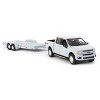 Auto World 1/64 2019 Ford F-150 Stone Gray with Gray Trailer CP7976 - 2 of 4