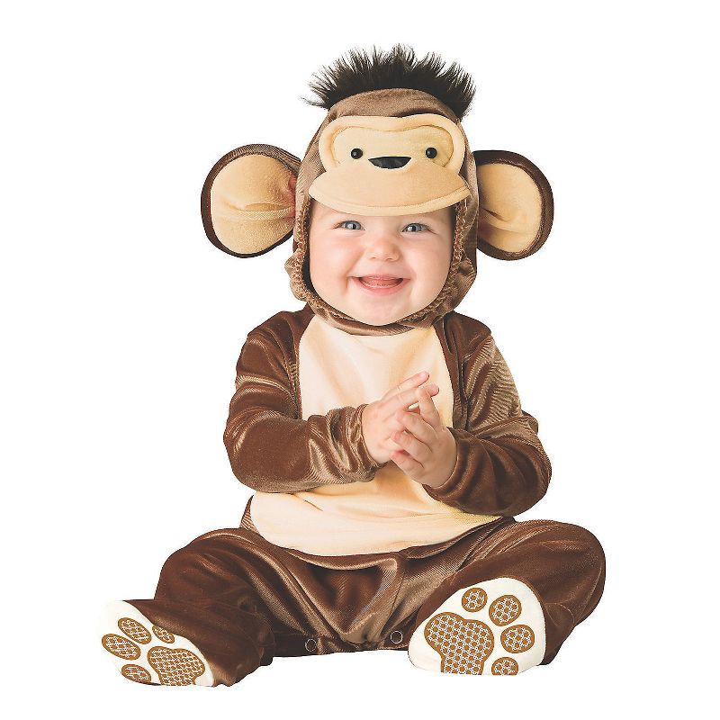 Halloween Express Toddler Mischievous Monkey Costume - Size 18-24 Months - Brown, 1 of 2