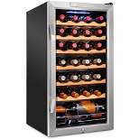 Ivation 28 Bottle Wine Cooler Fridge, Compressor Refrigerator W/Lock