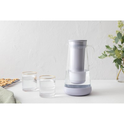 Wisteria Glass Water Filter Pitcher with Silicone Base