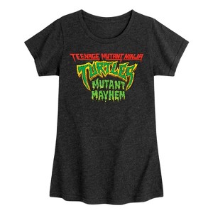 Girls' - Teenage Mutant Ninja Turtles - Movie Logo Fitted Short Sleeve Graphic T-Shirt - 1 of 4
