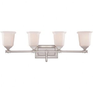 Quoizel Lighting Nicholas 4 - Light Vanity in  Brushed Nickel - 1 of 2