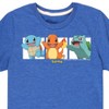 Boys' - Pokémon - Squirtle Charmander Bulbasaur Kanto Region Starters Short Sleeve Graphic T-Shirt - 2 of 4