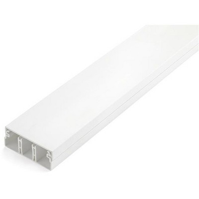 StarTech.com Cable Management Raceway 78" - 3 Compartment Network Cord Hider/ Cover/ Concealer Kit - Channel Cable/ Wire Duct Raceway - UL