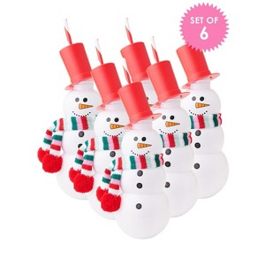 Snowman 6-Piece Set 30 Oz Novelty Sippers - 1 of 4