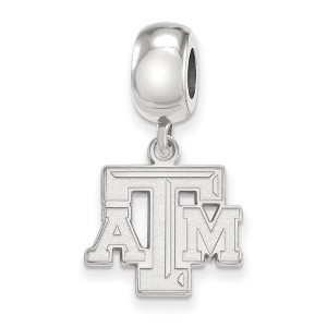 Black Bow Jewelry Sterling Silver Texas A&M Aggies NCAA Bead Charm - 1 of 4