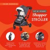 Baby Trend Sit N' Stand 5-in-1 Collapsible Shopper Stroller with Canopy, Visor, Extendable Storage Basket, Phone Tray, and 2 Cup Holders - 3 of 4