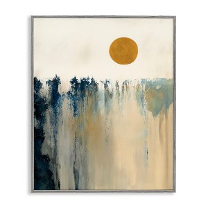 Stupell Industries Abstract Daytime Sun Landscape Fluid Shapes Design Framed Giclee Art - 1 of 4