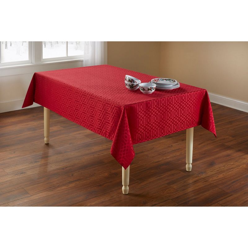 BrylaneHome Jacquard Tablecloth, 1 of 2