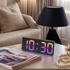 REGALWOVEN Digital Corded Electric Plastic Adjustable Brightness Alarm Clock 6.1"L x 0.9"W x 2.5"H 1 Pc - 2 of 4