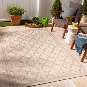 Hauteloom Noam Beige Indoor & Outdoor Rug - 1 of 4