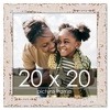 PosterPalooza | Square Shabby Chic White Picture Frame - UV Acrylic, Foam Board Backing, Hanging Hardware - 2 of 4