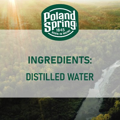 Poland Springs Brand Distilled Water (2 Cases Of 6-Pack 1 Gallons 12 Total Gallons)