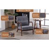 Lyngins Polyester Accent Chairs with Pillow,Upholstered Arm Chairs with Solid Wood Frame for Living Room,Bedroom - 4 of 4