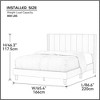 Bed Frame with Velvet Tufted Headboard, Wooden Slats Support Modern Platform Bed for Kids, Girls, Boys, No Spring Box Required (Beige) - 3 of 4