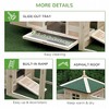 Resenkos Rabbit Hutch, Duck Cage Hutch,Chicken Coop, 77" Wooden Chicken Coop with Nesting Box, Removable Tray, Ramp Run, Natural - 2 of 4