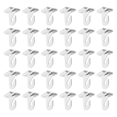 Unique Bargains Metal T-Bar Track Tiles Suspended Plants Utility Drop Ceiling Hooks