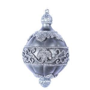 Vickerman 6.5" Antique Leaf Scroll Drop Christmas Ornament - 1 of 1