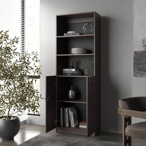 PAGED Bookshelf Wood Storage Shelves with Space-Saving Design, Bookcase for Home Office, Study - 1 of 4