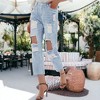 Anna-Kaci Women's Baggy Distressed Boyfriend Denim Jeans - 2 of 4