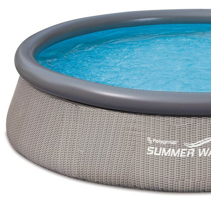 Summer Waves P10012362 Quick Set 12ft x 36in Outdoor Round Ring Inflatable Above Ground Swimming Pool with Filter Pump & Filter Cartridge, 2 of 7