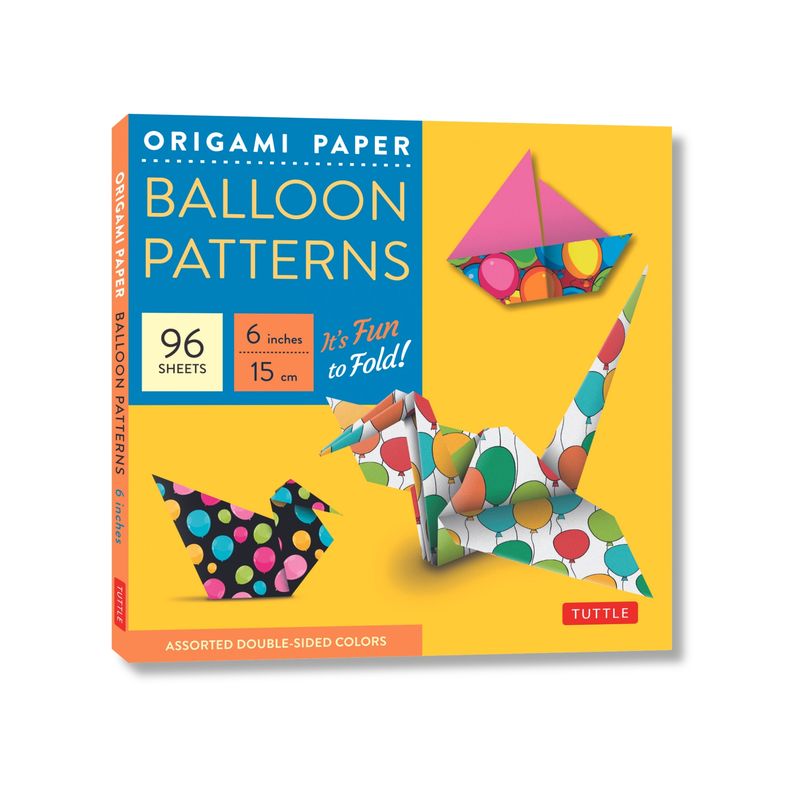 Origami Paper Balloon Patterns 96 Sheets 6 (15 CM) - by  Tuttle Studio (Loose-Leaf), 1 of 2