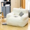 Hooseng Plush Bean Bag Chair for Adults, Comfy Lazy Floor Sofa with Backrest & Armrests, Lounge Accent Chair for Bedroom, Dorm, Living Room - 4 of 4