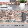 Acekool 9x12 Washable Boho Vintage Medallion Area Rug, Non-Slip, Stain Resistant, Non-Shedding Carpet for Living Room, Bedroom, Office - 3 of 4