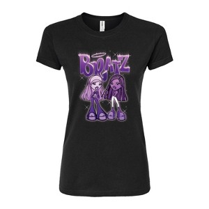 Women's - Bratz - Purple Power Dolls Fitted Graphic T-Shirt - 1 of 3