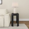 Plank+Beam Solid Wood Side Table, Modern Rounded Edge Slim Side Table for Living Room, 25" - 2 of 4