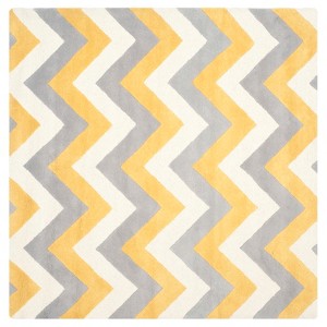 Ariele Texture Wool Rug - Gray / Gold (6
