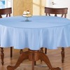 Collections Etc 70 Inch Round Solid Colored Tablecloth, 100% Durable Polyester - 2 of 3