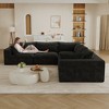 Whisen Cloud Sofa, Corduroy Fabric, Deep Seat Couche - 2 of 4