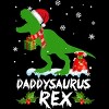 Men's Design By Humans Daddysaurus Christmas By NekoShop T-Shirt - 2 of 4