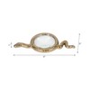 Decorative Snake Magnifying Glass Paperweight Sculpture - Decorative Gold Metal & Glass Boho Accent for Home, Office, Bedroom, Living Room - 1" Gold - 2 of 4