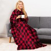 PAVILIA Fleece Wearable Blanket with Sleeves, Warm Cozy Soft Functional Lightweight Sleeved Throw Adults Men Women - 2 of 4