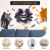Spooky 22" Halloween Wreath with LED Lights & Purple Flowers for Front Door, Porch, Indoor/Outdoor Decor - 4 of 4