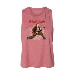 Women's - School of Rock - Dewey Finn Playing the Guitar Graphic Racerback Tank - 1 of 3
