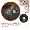 4E's Novelty 12 Pack Glass Fillable Light Bulb Shaped Ornament - 4" DIY Christmas Ornaments Set, Food Grade Clear Ornament & Clear Christmas Bulbs - 3 of 4