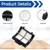 Nispira IW3511 IW1111 XHFIW1000 HEPA Filter Replacement For Shark Vacuum Detect Pro Cordless Stick Handheld Cleaner IW3615 IW3120 IW1120, 4 Packs - 3 of 4